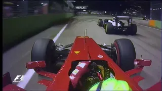 Singapore, 2012, F1 - Felipe Massa vs Bruno Senna