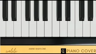 Amine babylone welili piano 🎹 Cover 🤍🎶 وليلي