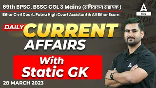 28 March Daily Bihar Current Affairs Today 2023 | All Bihar Exams Current Affairs