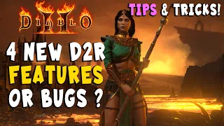 New Features / Bugs? / Tips for Diablo 2 Resurrected that Didn't Exist in Diablo 2 Classic