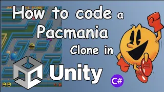 How to code a 3D pacman type game in Unity with C# (Pacmania clone)