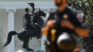 Protesters Try to Topple Andrew Jackson Statue