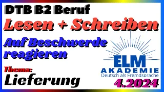 Lesen und Schreiben B2 Beruf | Auf eine Beschwerde reagieren