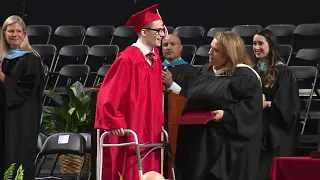 Partially-Paralyzed Student Proves Doctors Wrong, Walks Across Graduation Stage