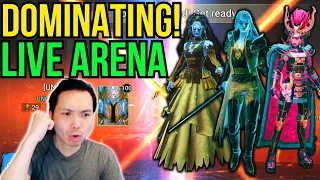 LIVE ARENA BATTLES F2P END GAME GRIND SILVER 3 DOMINATING MY ENEMIES! | RAID: SHADOW LEGENDS