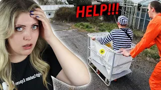 I DISCOVERED TWO INMATES WREAKING HAVOC INSIDE AN ABANDONED PRISON| NEWS & FIRETRUCKS SHOWED UP!!