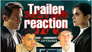 Section 375 Official Trailer Reaction | BB Reactions | Akshaye Khanna, Richa Chadha,Ajay Bahl