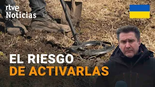 GUERRA: UCRANIA tiene MINADOS 175.000 KM CUADRADOS de su SUPERFICIE | RTVE Noticias