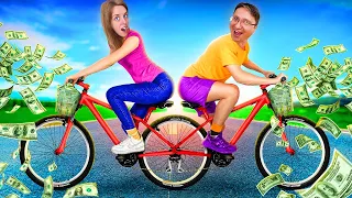 ⏰ 24 de ORE cu BICICLETA ELECTRICĂ ⚡ vs SIMPLĂ 🚲 FILMUL