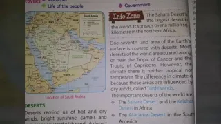 Class-5,  S.st Lesson-6 Saudi Arabia: The Land of Hot Sand