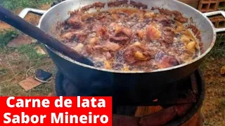 COMO FAZER CARNE DE PORCO NA LATA DO JEITO DA ROÇA