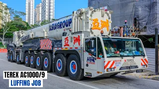 Asiagroup | Terex AC1000 HA50 luffing | Counterweight Setup