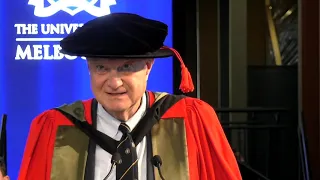 Prof. Colin Norman delivers graduation speech at The University of Melbourne