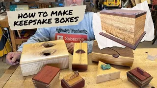 Keepsake boxes----How to make and embellish with creativity at the core.  #woodworking #diy