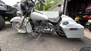 Honda VTX 1300 Bagger build parts breakdown