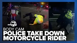 Body cam video shows Arvada police taking down 'reckless' motorcycle rider