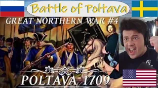 American Reacts Battle of Poltava 1709 - Great Northern War