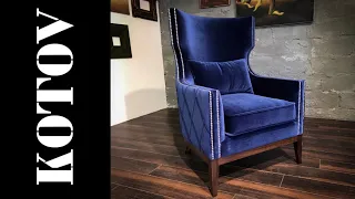 fireplace armchair. каминное кресло. time-lapse