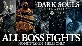 Dark Souls Remastered - All Boss Fights & All Endings (No Damage)