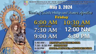 MANAOAG MASS - Feast of Saints Philip and James, Apostles / May 3, 2024 / 5:40 a.m.