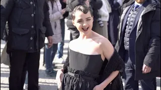 Maisie Williams at the Dior Fashion Show in Paris