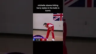 michelle obama hitting harry style in the ball is iconic #harrystyles #michelleobama #kyliejenner