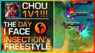 1V1 CHOU iNSECTiON VS HONDA BEAST GAME 1 | MLBB