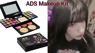 Aliexpress Mini ADS Makeup Kit: Eyeshadow, Powder, Blush, Lipstick, Concealer- Swatches+Demo
