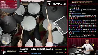 "Video Killed The Radio Star" by The Buggles (Drum Cover - Live Learn)