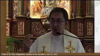 REFLECTIONS by Fr. John Morota - Gospel John 20:1-2,11-18, July 22, 2021