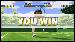 Wii Sports - Tennis (Skill Level 0 - Champion)