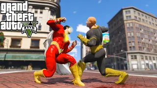 GTA V - SHAZAM (CAPTAIN MARVEL) VS BLACK ADAM (DCU)