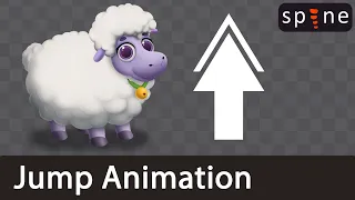 Sheep | Quadruped Jumping Animation in Spine 2D
