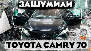 Шумоизоляция Toyota Camry 70. Работают профессионалы.