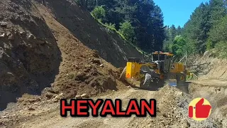 DEERE GREYDER HEYELAN ~ VİRAJ ÇALIŞMASI ~ landslide Study #caterpillar #johndeere #greyder