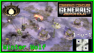 C&C Generals Zero Hour | GLA | 1v1 | Hard | Winter Wolf