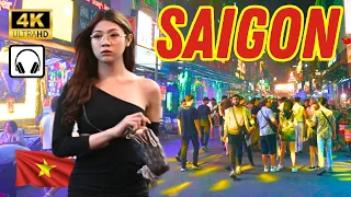 VIETNAM NIGHTLIFE Is Crazy…. (4K Walk - Bui Vien Walking Street Saigon Ho Chin Minh)