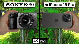 iPhone 15 Pro vs Sony FX30 - Better than expected