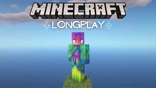 Minecraft Longplay - One Block Skyblock, Peaceful Building (No Commentary)
