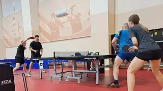 Ковенко/Петровская - Пищиков/Пищикова #настольныйтеннис #tabletennis #соревнования #микст #смешанные