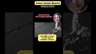 Does Taylor Swift have POWERFUL Vocals?! Vocal Coach Reacts 🤯 #shorts #taylorswift