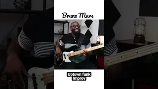 Uptown Funk with a looper! Bass Jam #shorts