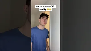 Horror movies VS. reality #shorts #funny #comedy