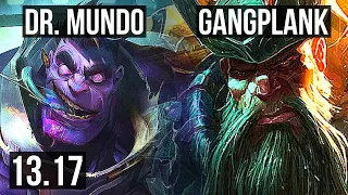 DR. MUNDO vs GANGPLANK (TOP) | 600+ games, 900K mastery | EUW Master | 13.17