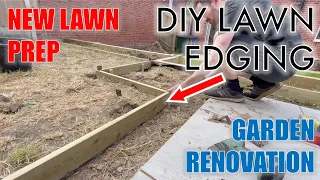 How to Install Lawn Bordering for a New Lawn - Garden Renovation