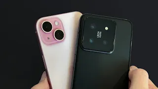 САМЫЙ МИЛЫЙ vs САМЫЙ ЖГУЧИЙ - iPhone 15 vs Xiaomi 14 - сравнение смартфонов