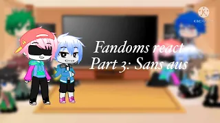 Fandoms react to each other! | Part 3: Sans aus