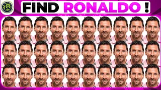 Ronaldo Quiz 🔎 Find Cristiano Ronaldo ? ~ Guess The player ? ⚽ Find Messi ? Neymar ? Mbappe ?