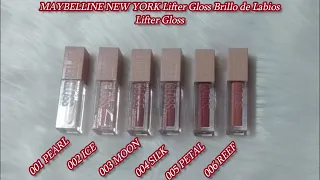 💄MAYBELLINE LIFTER GLOSS - I'll show you 6 shades | Swatches & First Impressions|  🥰