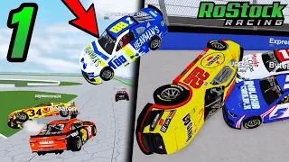 RoStock Racing NASCAR Crash Compilation #1